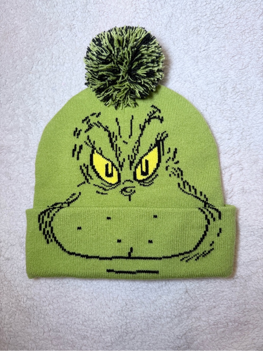 Dr. Seuss - The Grinch Beanie with Pom-Pom